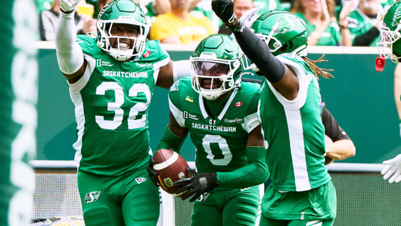 Riders defence shuts down high-octane Ticats in Week 11 action